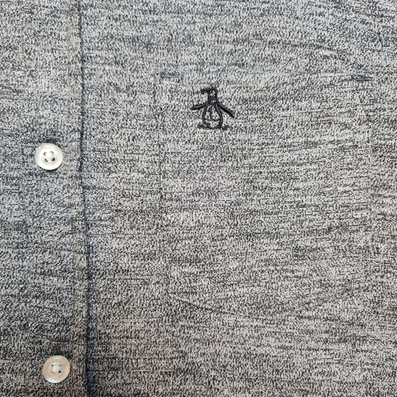 Penguin Button Up Long Sleeve Button Up Shirt (J) - Picture 4 of 10